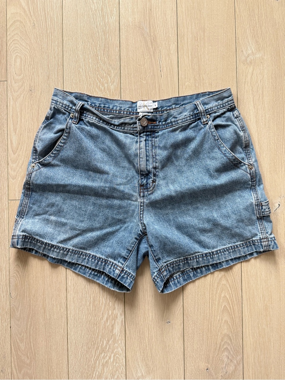 Vintage Calvin Klein Jeans Carpenter Jean Shorts Women’s Size 8 Y2K
